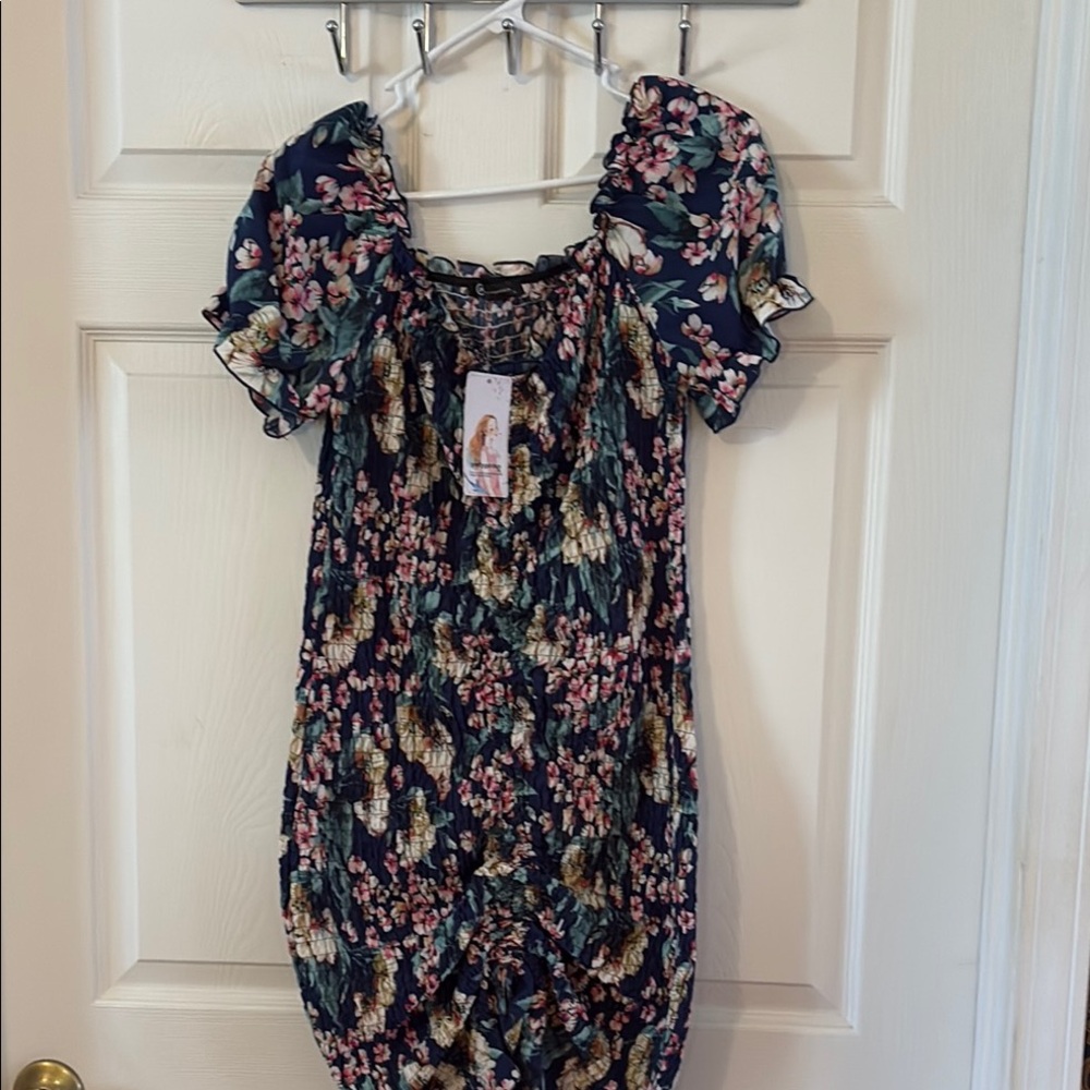 Floral Puff Sleeve Dress